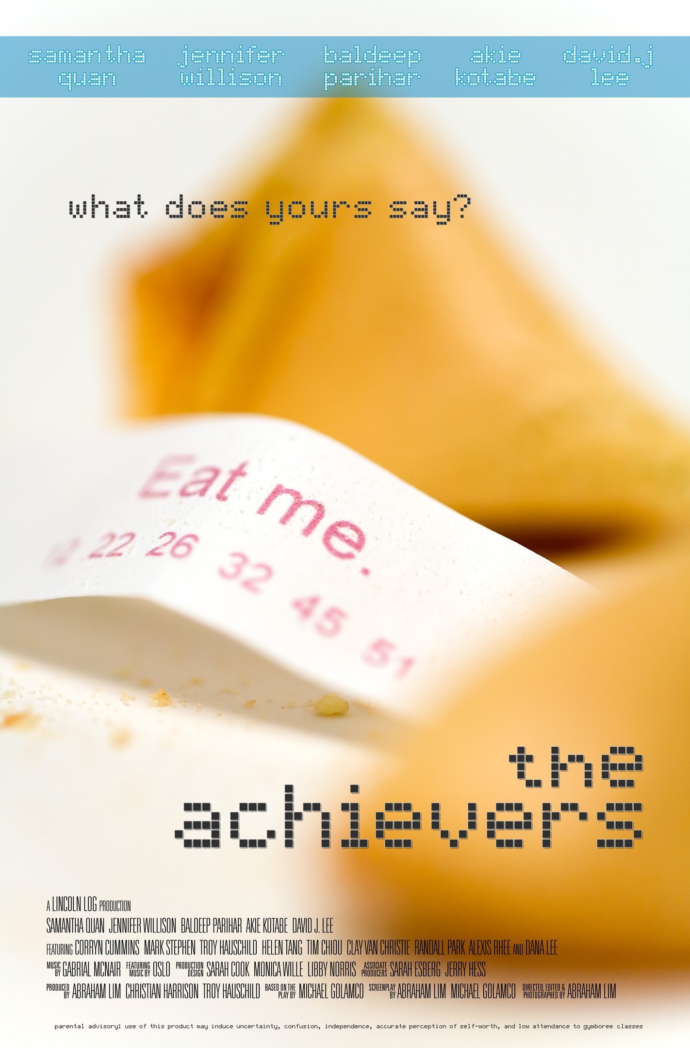 The Achievers movie poster, director Abraham Lincoln Lim